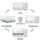 Alternate image 9 for Graco&trade; Remi 4-in-1 Convertible Crib and Changer in White
