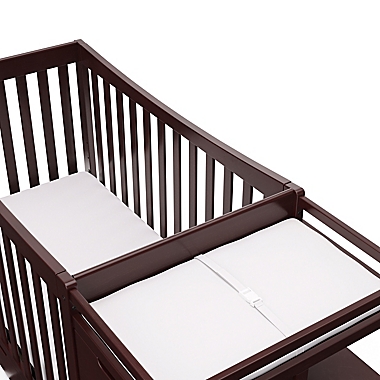 Graco&trade; Remi 4-in-1 Convertible Crib and Changer in Espresso. View a larger version of this product image.