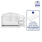 Alternate image 8 for Graco&reg; Solano 4-in-1 Convertible Crib and Changer in White