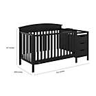 Alternate image 9 for Graco&reg; Benton 4-in-1 Convertible Crib and Changer in Black