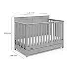 Alternate image 15 for Graco&reg; Hadley 4-in-1 Convertible Crib with Drawer in Pebble Grey