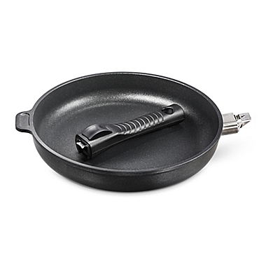 Ozeri&reg; Professional Series 10-Inch Ceramic Earth Fry Pan with Removable Handle in Black. View a larger version of this product image.