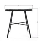 Alternate image 2 for Destination Summer Round Wicker Patio Side Table in Black