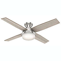 Hunter® 52-Inch Dempsey Low Profile 2-Light Ceiling Fan with Remote Control