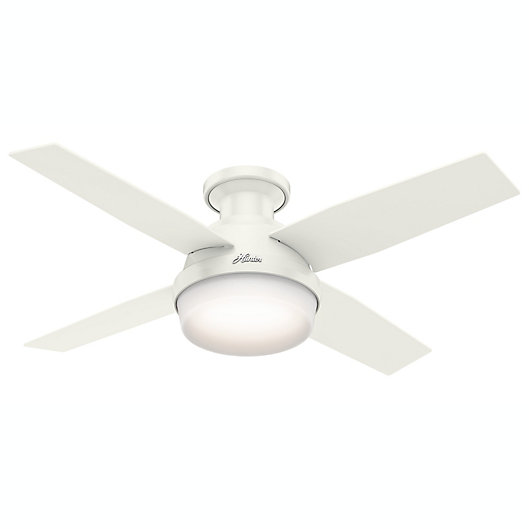 Hunter® 44-Inch Dempsey 2-Light Low Profile Ceiling Fan with 