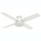 Alternate image 0 for Hunter&reg; 52-Inch Dempsey Low Profile Ceiling Fan in White with Remote Control