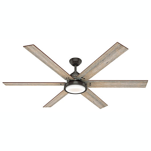 Hunter Warrant 1 Light Led Ceiling Fan With Remote Control Bed Bath Beyond - What Size Bulb For Hunter Ceiling Fan