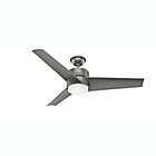 Alternate image 0 for Hunter&reg; 54-Inch Havoc 1-Light Outdoor Ceiling Fan in Matte Silver with Wall Control