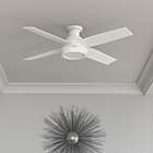Alternate image 1 for Hunter&reg; 52-Inch Dempsey Low Profile Ceiling Fan in White with Remote Control
