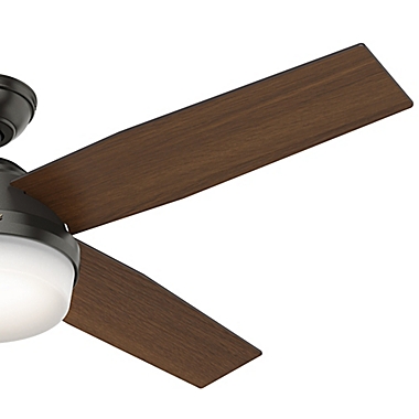 Hunter&reg; 52-Inch Dempsey 2-Light Ceiling Fan in Bronze with Remote Control. View a larger version of this product image.
