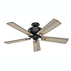 Alternate image 5 for Hunter&reg; 52-Inch Cedar Key Indoor/Outdoor 1-Light Ceiling Fan in Matte Black with Remote Control