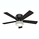 Alternate image 3 for Hunter&reg; 52-Inch Cedar Key Low Profile Indoor/Outdoor Ceiling Fan in Black with Remote Control