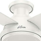 Alternate image 3 for Hunter&reg; 52-Inch Dempsey Low Profile Ceiling Fan in White with Remote Control