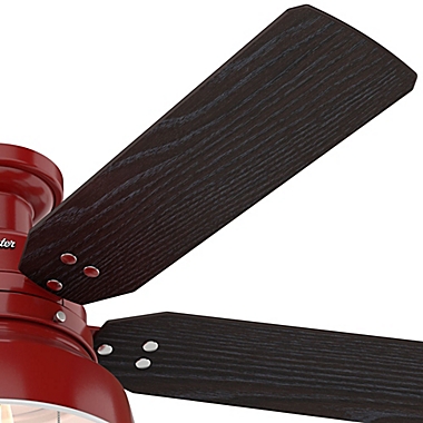 Hunter&reg; 52-Inch Mill Valley Low Profile 1-Light Ceiling Fan with Pull Chains. View a larger version of this product image.