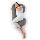 Alternate image 2 for Therapedic&reg; Pregnancy Pillow in Grey