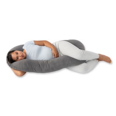 Therapedic&reg; Pregnancy Pillow in Grey. View a larger version of this product image.