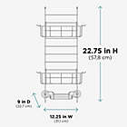 Alternate image 6 for Zenna Home&reg; Premium Over-the-Shower Door Caddy in Stainless Steel