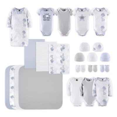 The Peanutshell&trade; Size 0-3M 23-Piece To the Moon Layette Set in Blue/Grey