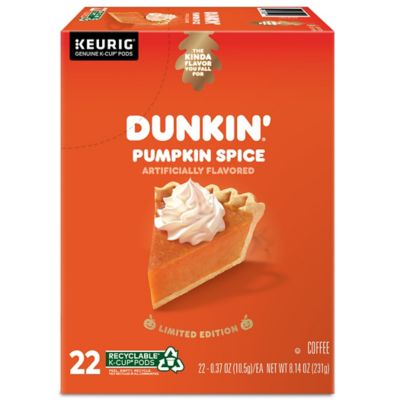 Dunkin' Donuts&reg; Pumpkin Spice Flavored Coffee Keurig&reg; K-Cup&reg; Pods 22-Count