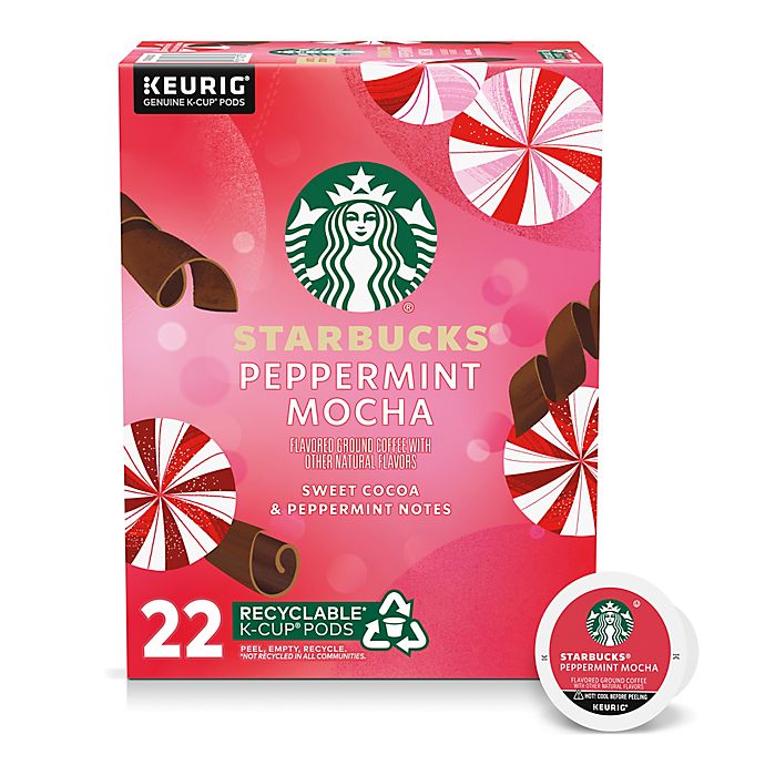 Starbucks Peppermint Mocha Coffee Keurig K Cup Pods 22 Count Bed Bath Beyond