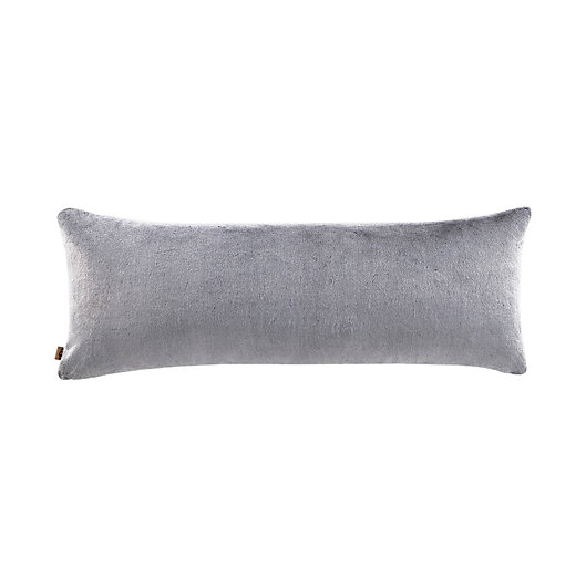 Alternate image 1 for UGG® Dawson Faux Fur Body Pillow Cover in Charcoal