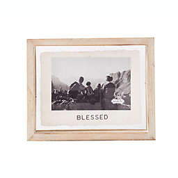 Mud Pie® "Blessed" 4-Inch x 6-Inch Picture Frame in Brown