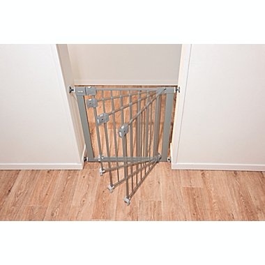 Safety 1st&reg; Tension Mount Auto-Close Safety Gate in Grey. View a larger version of this product image.