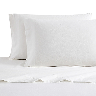 Bee &amp; Willow&trade; Solid Flannel Standard/Queen Pillowcases in White (Set of 2). View a larger version of this product image.