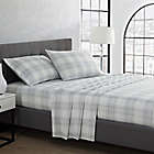 Alternate image 1 for UGG&reg; Flannel King Pillowcases in Grey Plaid (Set of 2)