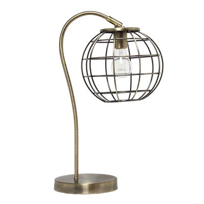 metal cage table lamp