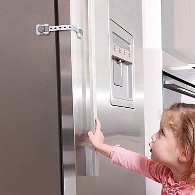 Dreambaby&reg; 2-Pack Twist N&#39; Lock&trade; Multi-Purpose Latches in White/Grey. View a larger version of this product image.