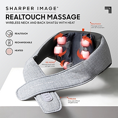 Sharper Image&reg; Realtouch Warm Shiatsu Massager. View a larger version of this product image.