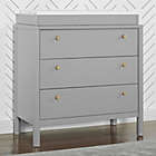 Alternate image 1 for Delta Children&reg; Remy 3-Drawer Dresser with Changing Top in Grey