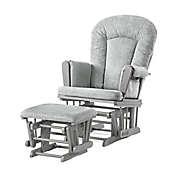 Child Craft&trade; Forever Eclectic&trade; Tranquil Glider in Lunar Grey Finish with Ottoman
