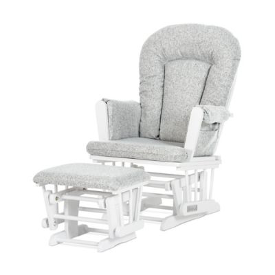 baby cache vienna glider and ottoman in light grey