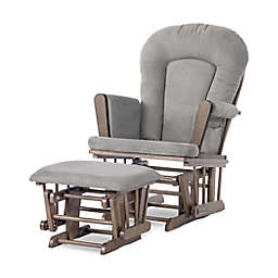 Child Craft™ Forever Eclectic Tranquil Glider in Cocoa Bean/Light Grey with Ottoman
