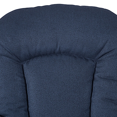 Child Craft&trade; Forever Eclectic&trade; Tranquil Glider in Cocoa Bean/Navy with Ottoman. View a larger version of this product image.