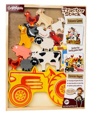 BeginAgain 16-Piece Tractor Stacker Character Playset