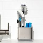 Alternate image 1 for OXO Good Grips&reg; Sink Caddy in Stainless Steel/Black