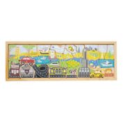 BeginAgain 26-Piece City A to Z Wooden Puzzle Playset