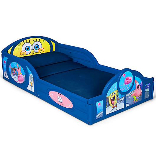 Alternate image 1 for Delta Children Nickelodeon™ SpongeBob Plastic Sleep & Play Toddler Bed