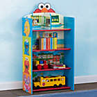 Alternate image 4 for Delta Children Sesame Street Wooden Playhouse 4-Shelf Bookcase