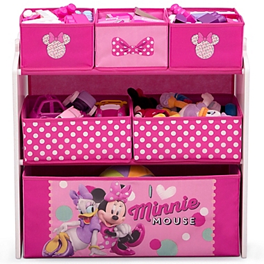 Delta Children Disney&reg; Minnie Mouse 6-Bin Toy Organizer in Pink. View a larger version of this product image.