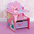 Alternate image 1 for Delta Children Peppa Pig Chair Desk with Storage Bin