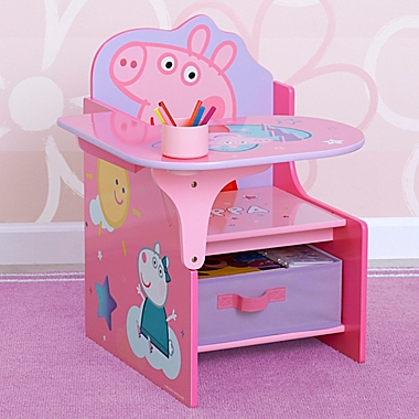 Delta Children Peppa Pig Chair Desk with Storage Bin. View a larger version of this product image.