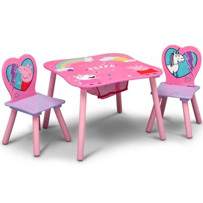 sesame street wood kids storage table and chairs set by delta children