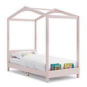 Delta Children Poppy House Twin Platform Bed in Blush Pink