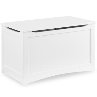 small white toy chest