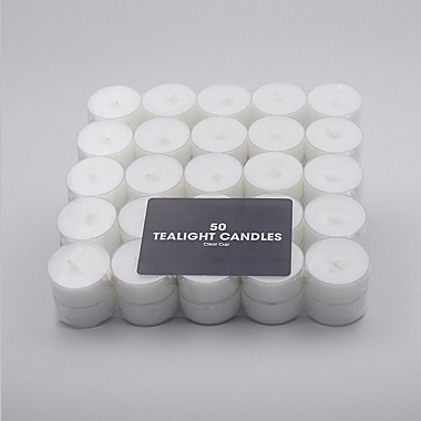 Tealight Candles in White (Set of 50). View a larger version of this product image.