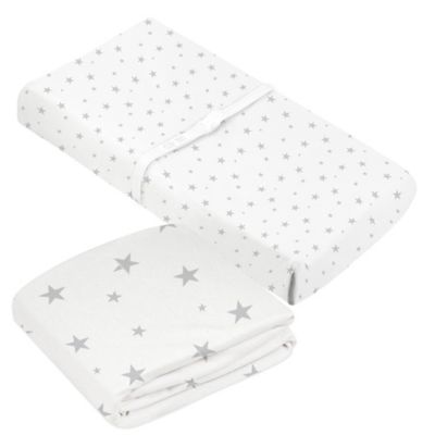 crib sheet with matching changing pad cover